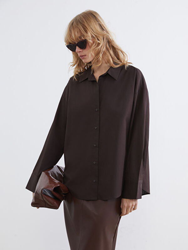 LCW Vision Poplin Kadın Gömlek