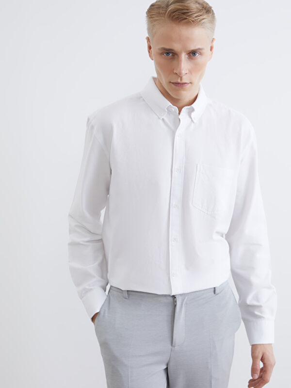 LCW Vision Regular Fit Oxford Erkek Gömlek