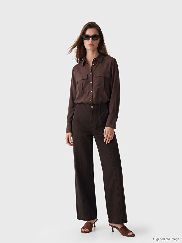 LCW Modest Women's Wide-Leg Jeans