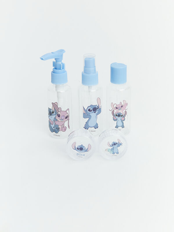 LCW JOY Lilo ve Stitch Baskılı Seyahat Boy Şişe Seti