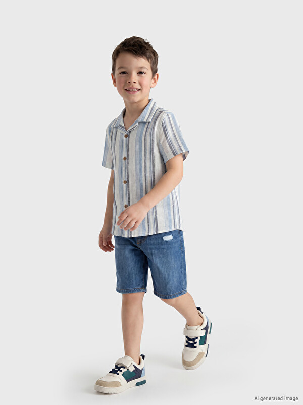 LCW Kids Erkek Çocuk Jean Şort