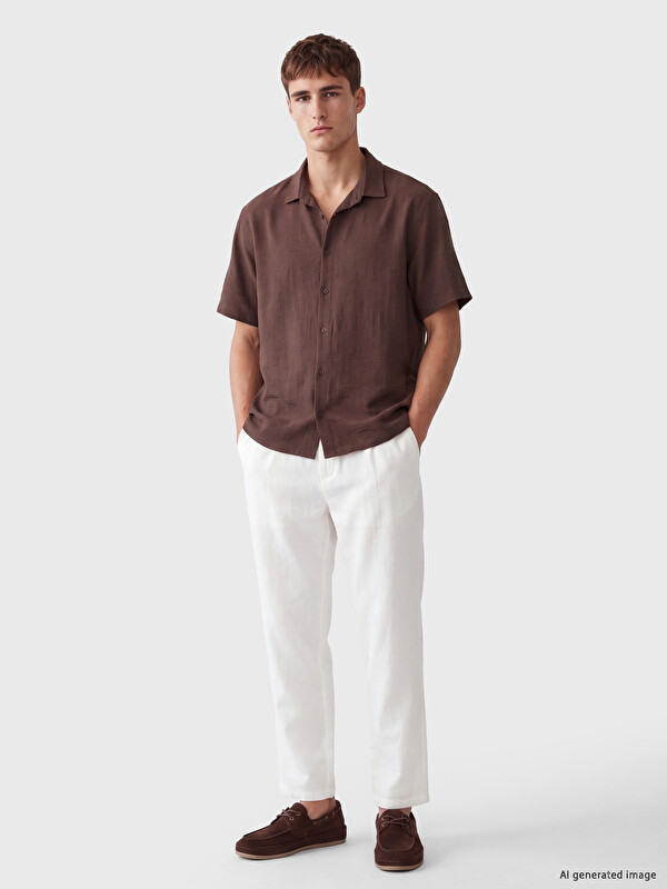 LCW Vision Regular Fit Armürlü Erkek Gömlek