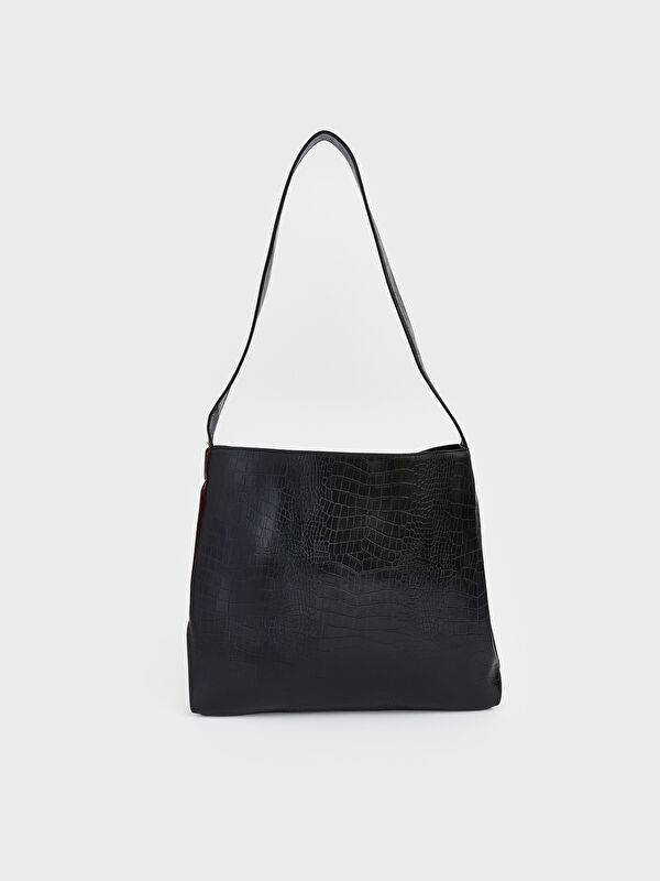 LCW ACCESSORIES Kroko Desenli Kadın Omuz Çantası