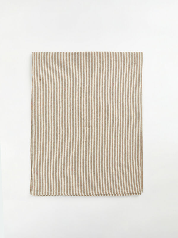 LCW HOME Çizgili Desenli Dikdörtgen Masa Örtüsü 140x240 cm