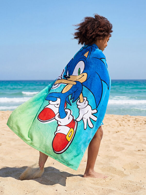 LC WAIKIKI منشفة شاطئ أولاد مطبوعة سونيك 70×150 سم