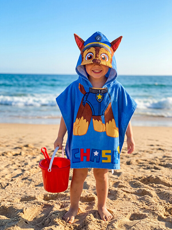 LCW ACCESSORIES Paw Patrol Baskılı Erkek Çocuk Panço Havlu