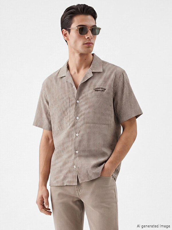 XSIDE Man Brown Shirt