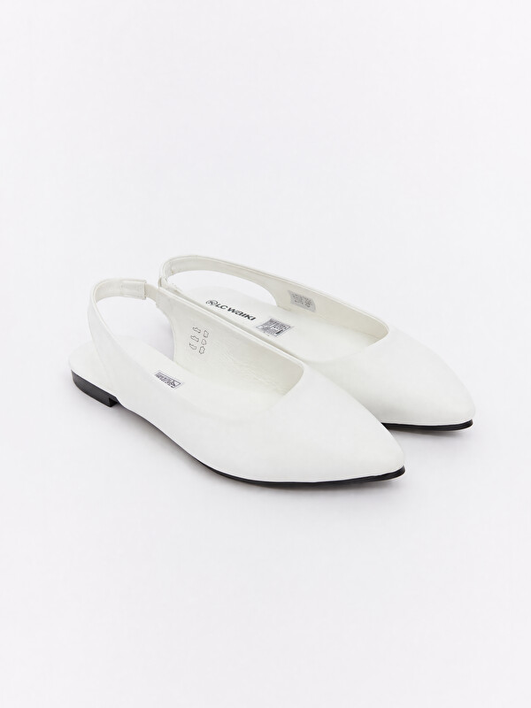 LCW STEPS Women's Pointed Toe Backless Ballet Flats
