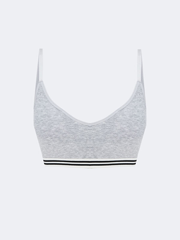 LCW Young Non-Wired Padded Plain Bustier Top