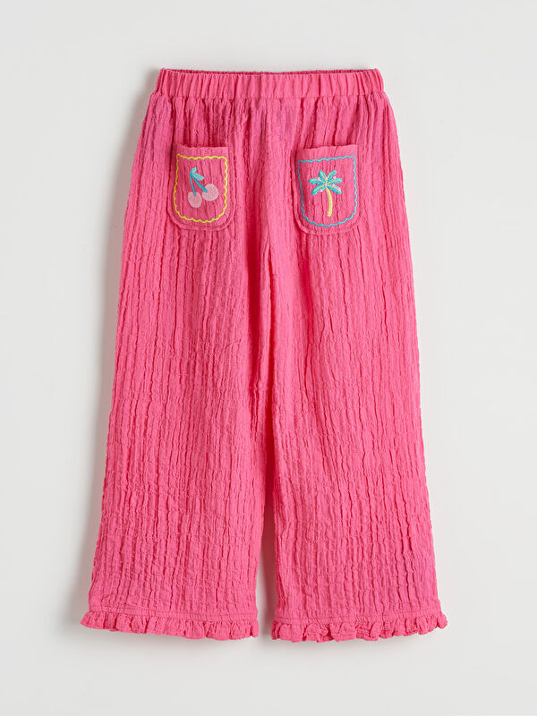 LCW Kids Girls' Embroidered Trousers