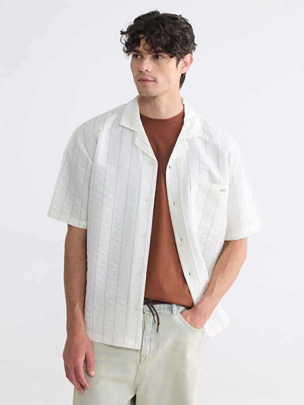 XSIDE Loose Fit Modal Karışımlı Erkek Gömlek