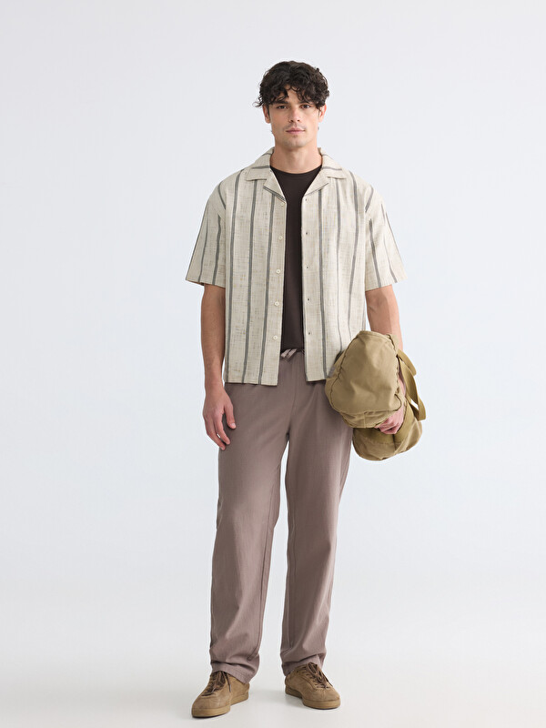 XSIDE Regular Fit Men's Textured Trousers