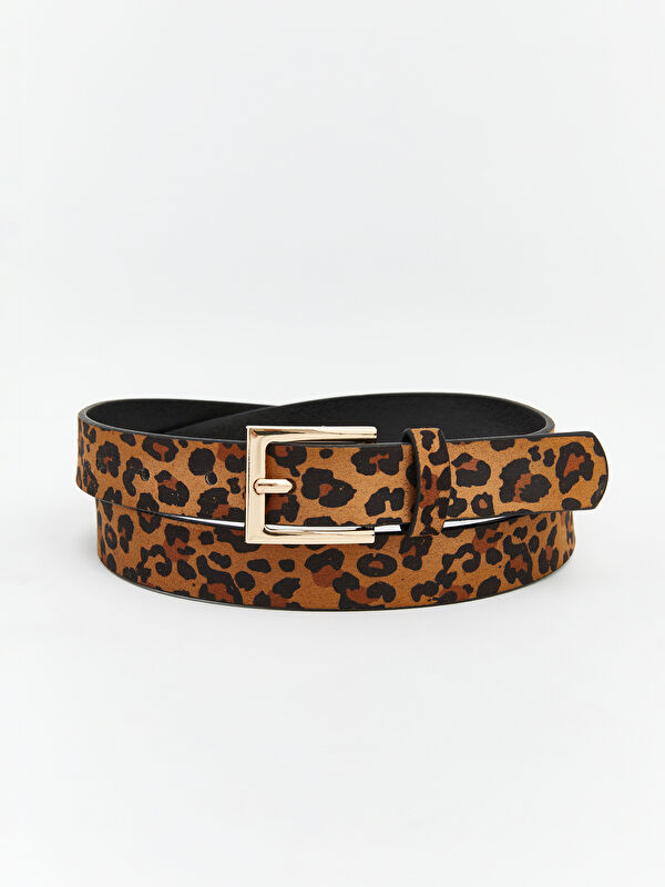 LCW ACCESSORIES Leopard Print Women's Belt
