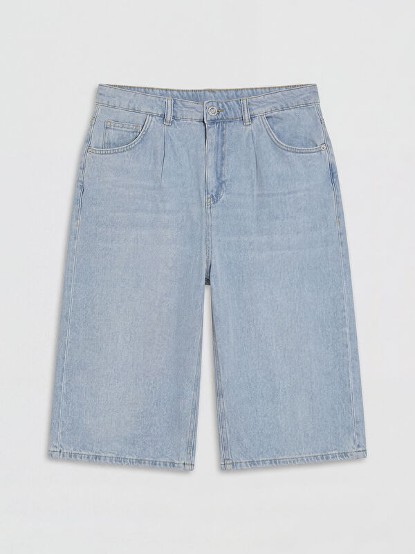 XSIDE Loose Fit Erkek Jean Şort