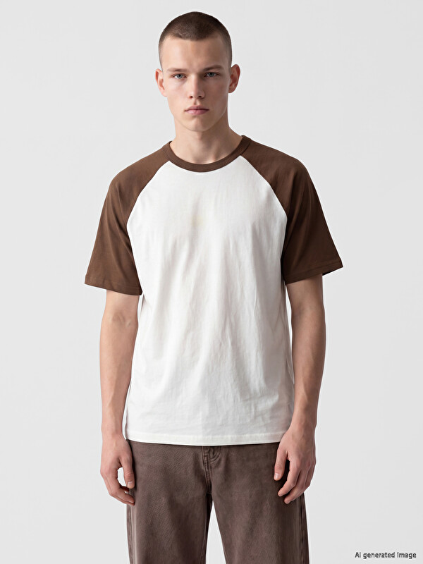 XSIDE Crew Neck Raglan Sleeve Jersey Men's T-Shirt