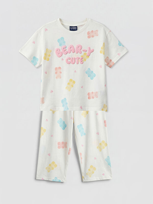 LCW Kids Djevojka EKRU Pidžama set