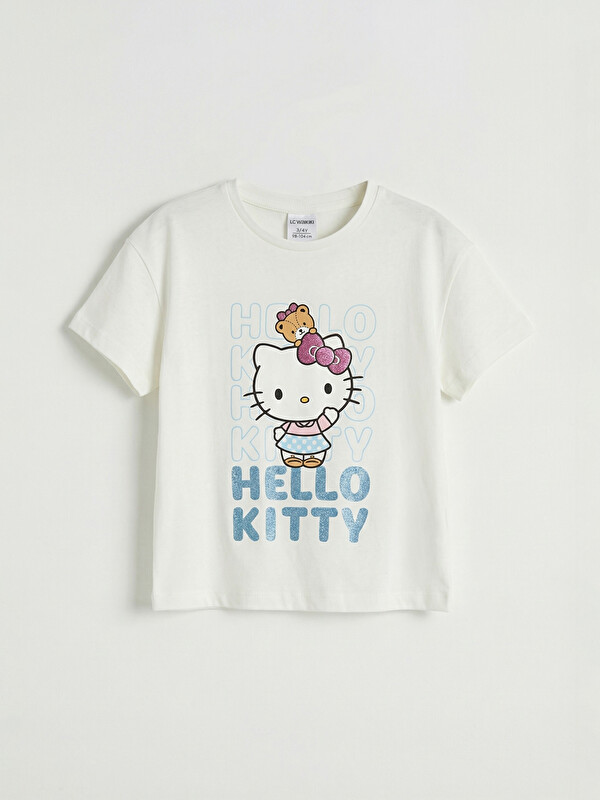 c♡♩ LCW Kids Hello Kitty Baskılı Kız Çocuk Pijama Takımı - S6JJ49Z1