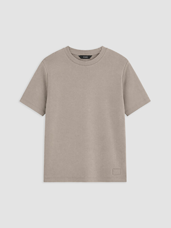 XSIDE Man Beige T-Shirt