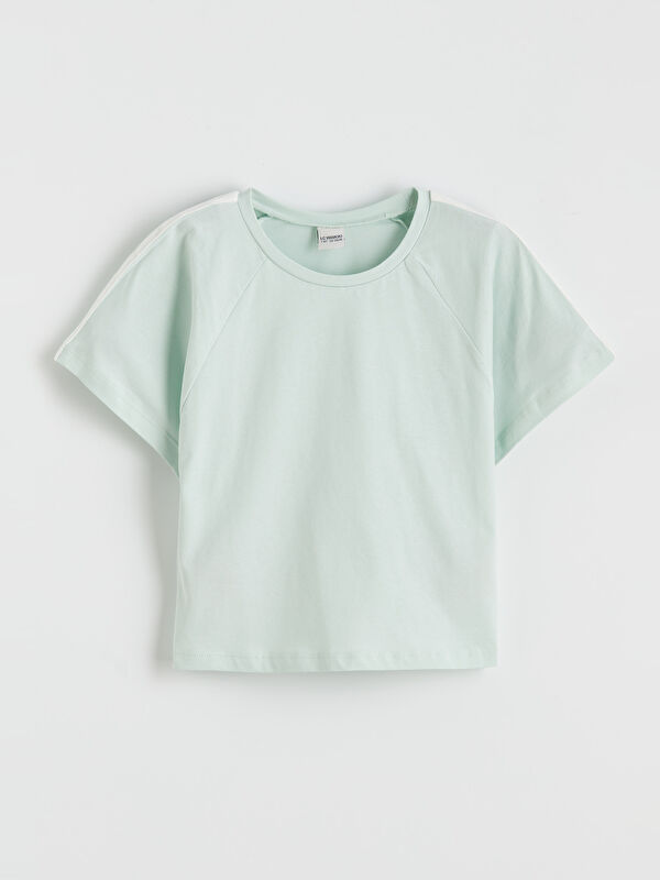 LC WAIKIKI Bisiklet Yaka Reglan Kollu Kız Çocuk Tişört