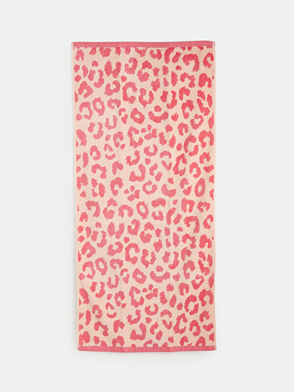 LCW ACCESSORIES Kadın Leopar Desenli Plaj Havlusu 70x150 cm