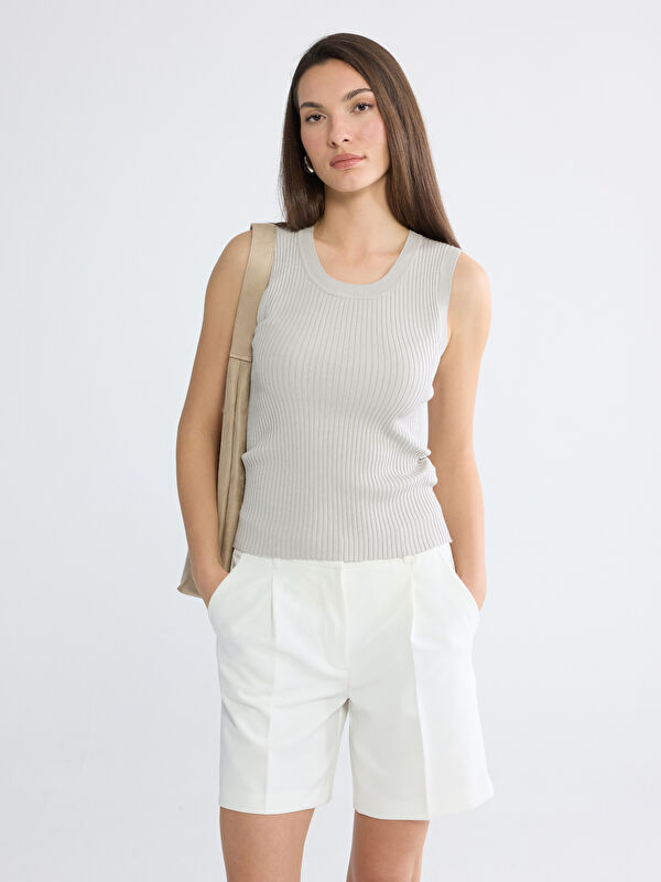 LCW EVERYDAY Damen Tanktop aus Rippstrick mit Rundhalsausschnitt