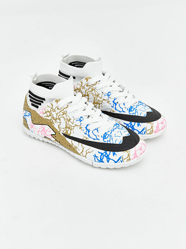 LCW STEPS Printed Boys' Turf Soccer Shoes