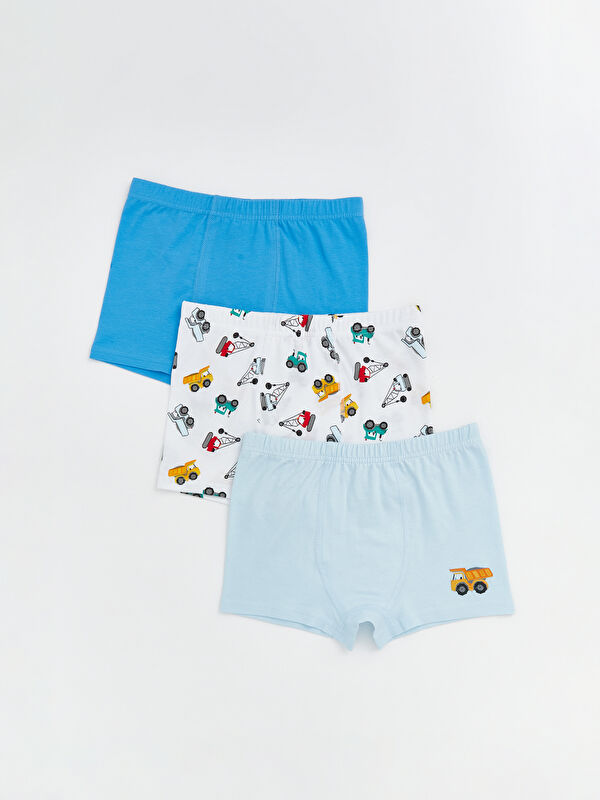 LCW Kids Baskılı Erkek Çocuk Boxer 3'lü