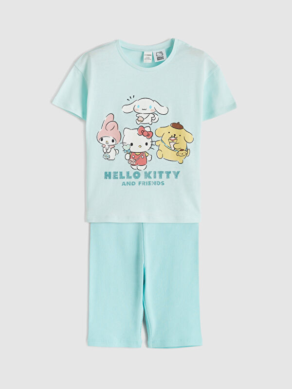 LCW Kids Girls' Hello Kitty Printed T-Shirt and Leggings Set