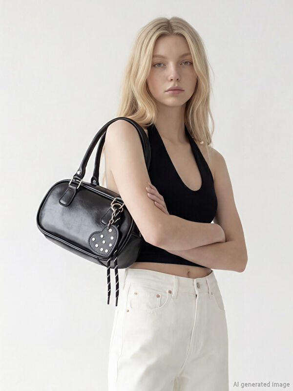 LCW ACCESSORIES Deri Görünümlü Kadın Omuz Çantası