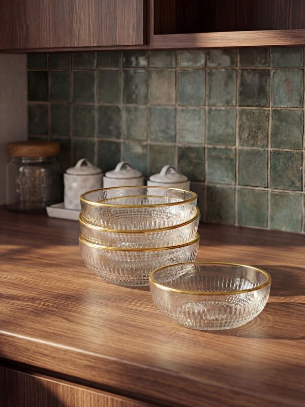 LCW HOME Set of Four Glass Bowls