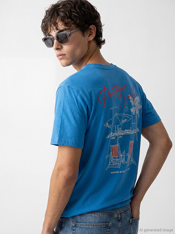 XSIDE Crew Neck Printed Jersey Men's T-Shirt