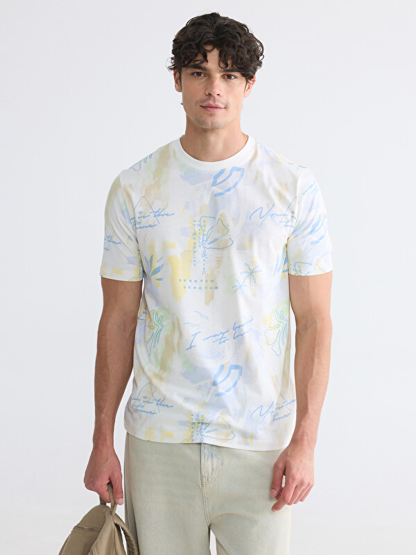 XSIDE Crew Neck Printed Men's T-Shirt