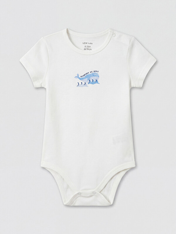 LCW baby Baskılı Erkek Bebek Çıtçıtlı Body