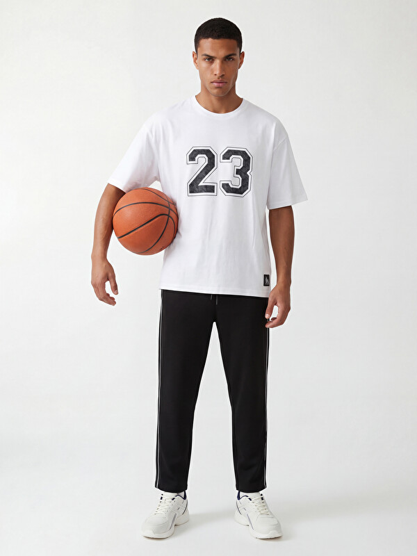 XSIDE ACTIVE Crew Neck Oversize Printed Men's Sports T-Shirt