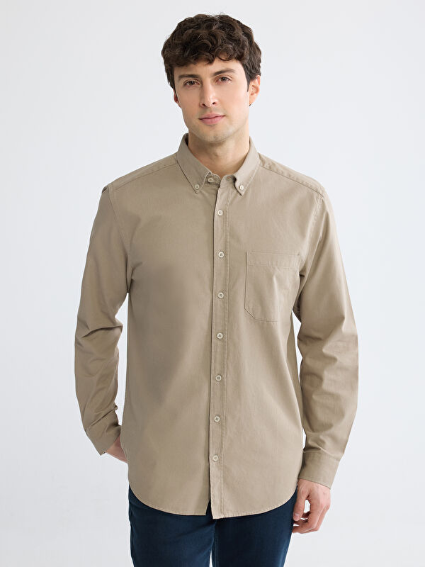 LCWAIKIKI Classic Regular Fit Gabardin Erkek Gömlek
