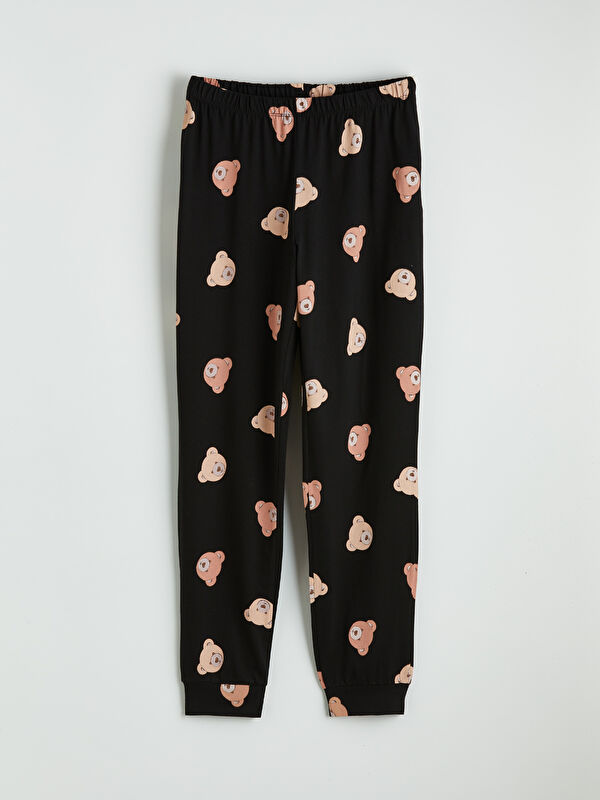 LCW Young Beli Lastikli Desenli Kadın Jogger Pijama Alt