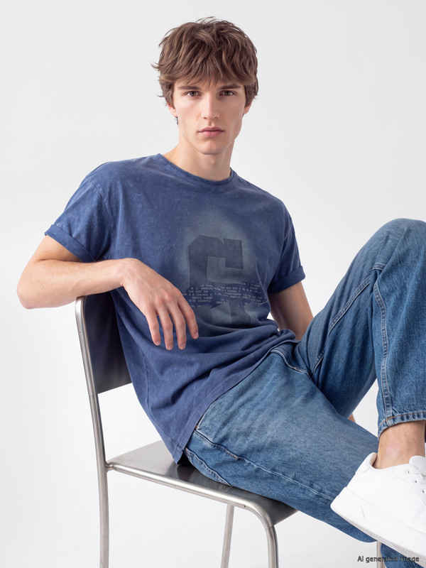 XSIDE Crew Neck Printed Men's T-Shirt