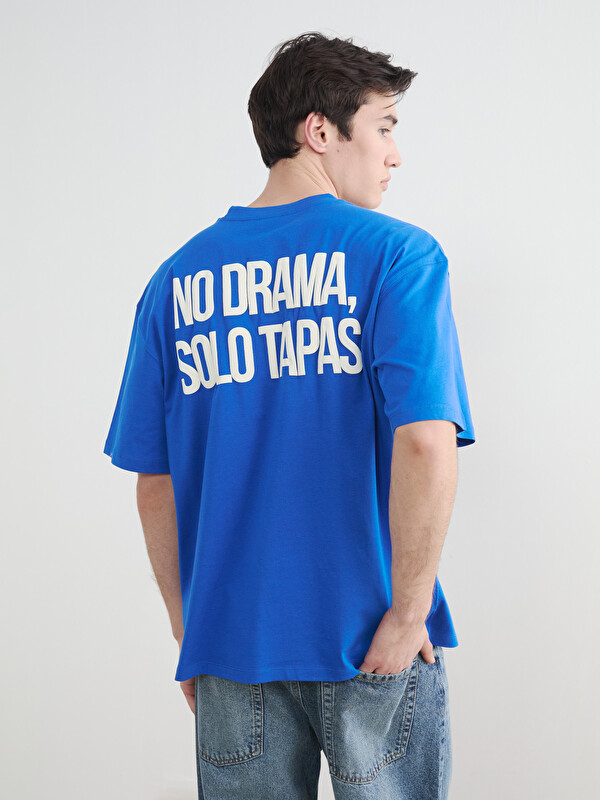 XSIDE Loose Fit Crew Neck Printed Jersey Men's T-Shirt
