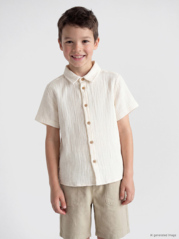 LCW Kids Boys' Muslin Shirt