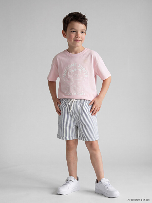 LCW Kids Pantaloni scurți gabardină pentru băieți