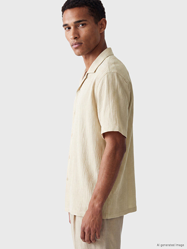 LCW Vision Regular Fit Krinkle Erkek Gömlek