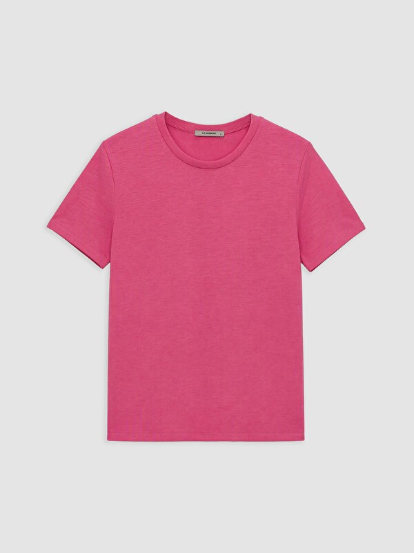 LC WAIKIKI Woman Fuchsia T-Shirt