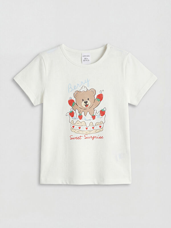 LCW Kids Baskılı Kız Çocuk Pijama Üstü