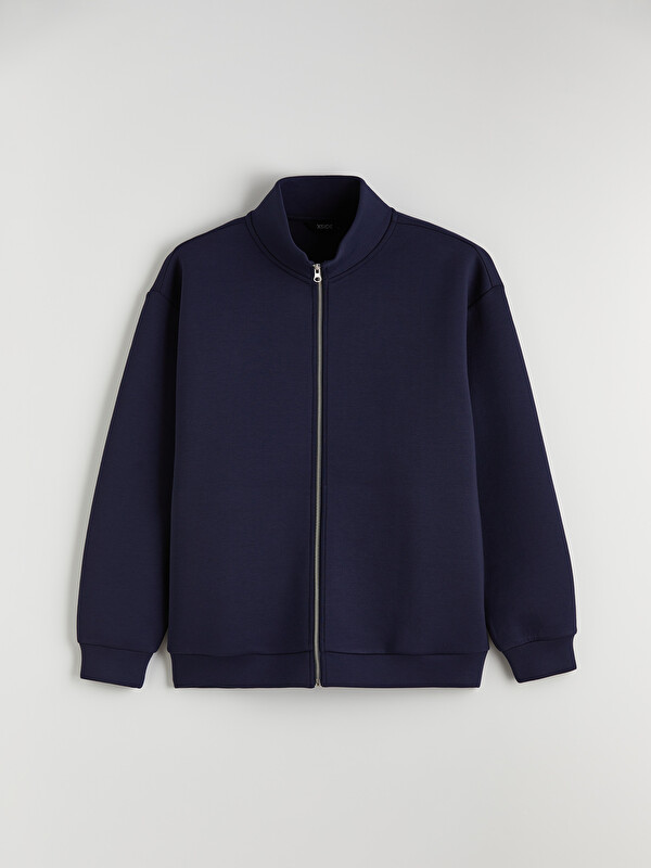 XSIDE Relaxed Fit Mock Neck Men's Zip-Up Sweatshirt - S6JS32Z8-J2Y