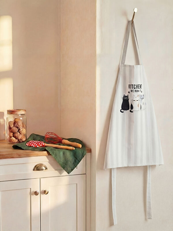 LCW HOME Kedi Baskılı Mutfak Önlüğü