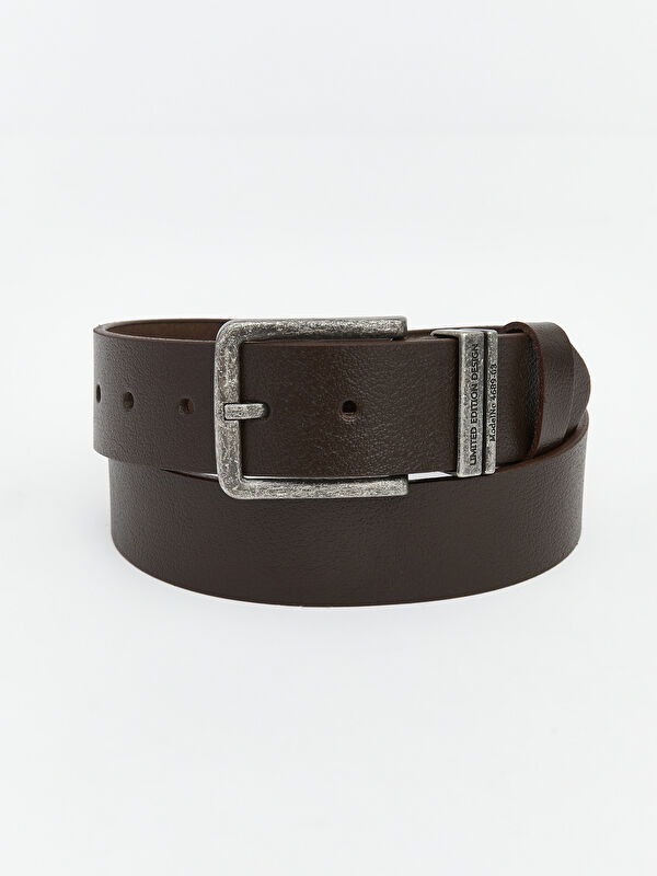 LCW ACCESSORIES Hakiki Deri Erkek Kemer