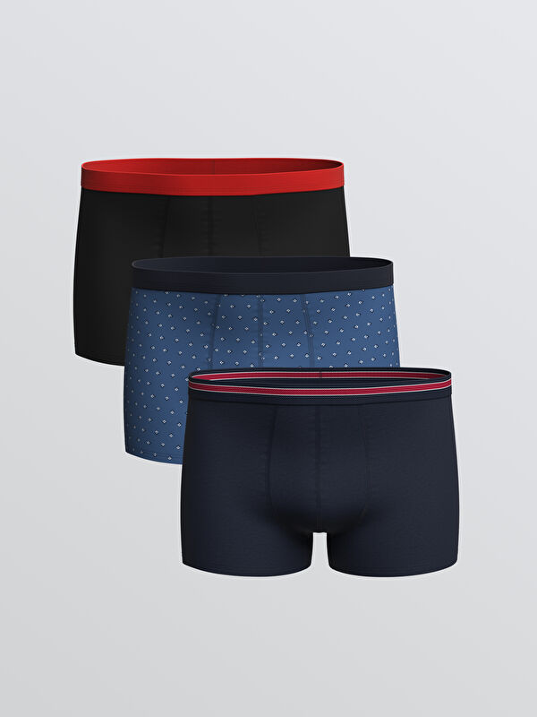 LC WAIKIKI Standart Kalıp Pamuklu Esnek Erkek Boxer 3'lü		

