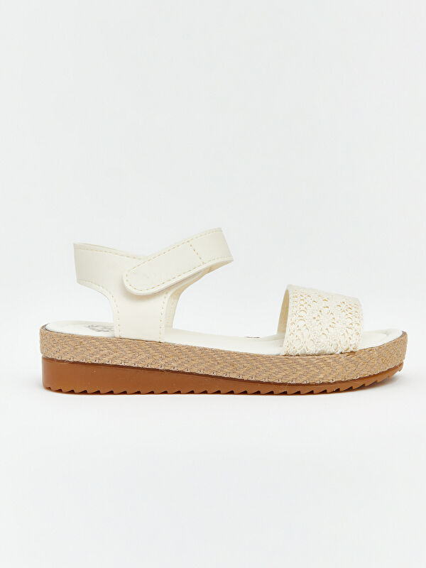Lcw Steps Bej Lcw Steps Hasir Tabanlı Kız Çocuk Sandalet
