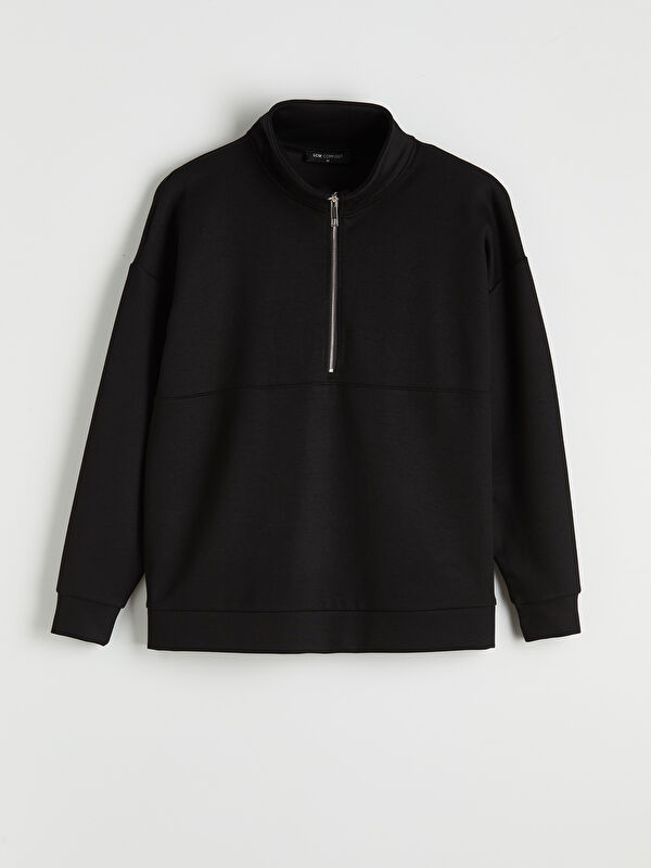 LCW Comfort Dik Yaka Soft Touch Kadın Sweatshirt		

