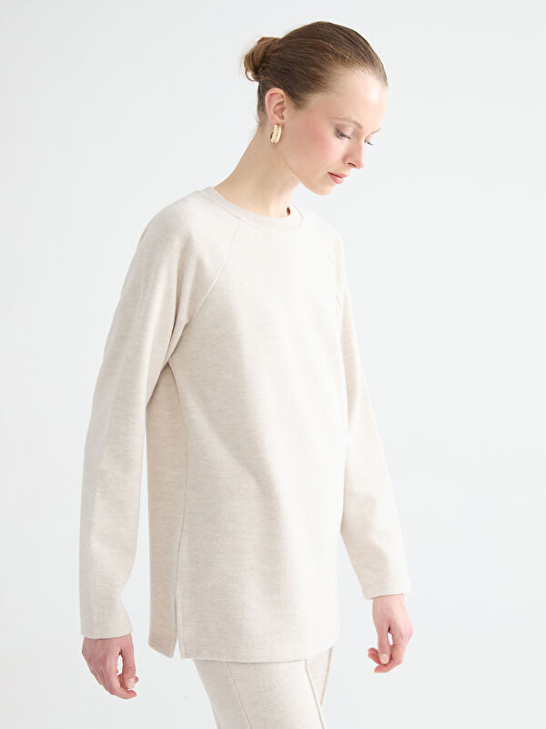 LCW Comfort Bisiklet Yaka Kadın Sweatshirt